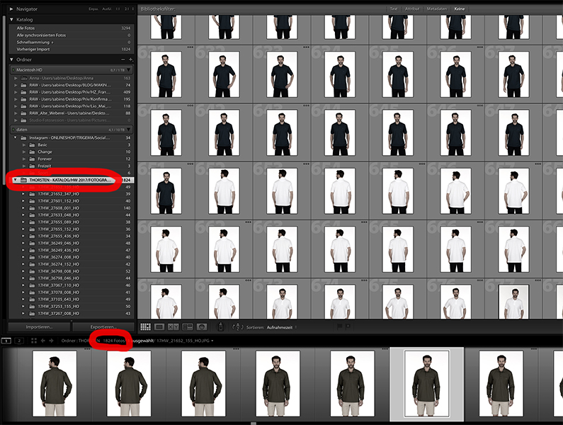 Fashion Shooting: Bildauswahl im Lightroom