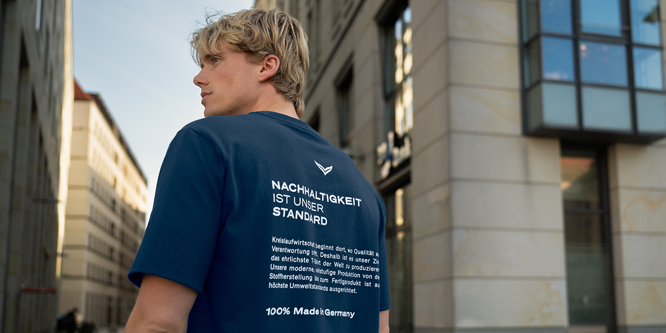 Baumwoll-T-Shirt von trigema – Baumwolle in der Bekleidung Baumwoll-T-Shirt von trigema als Beispiel für Baumwollbekleidung