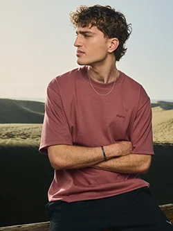 Heavy Oversized T-Shirt Mahagoni
